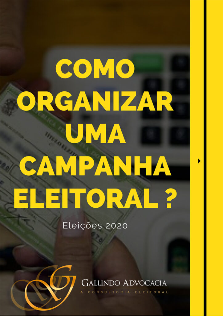 capa do ebook como organizar uma campanha eleitoral